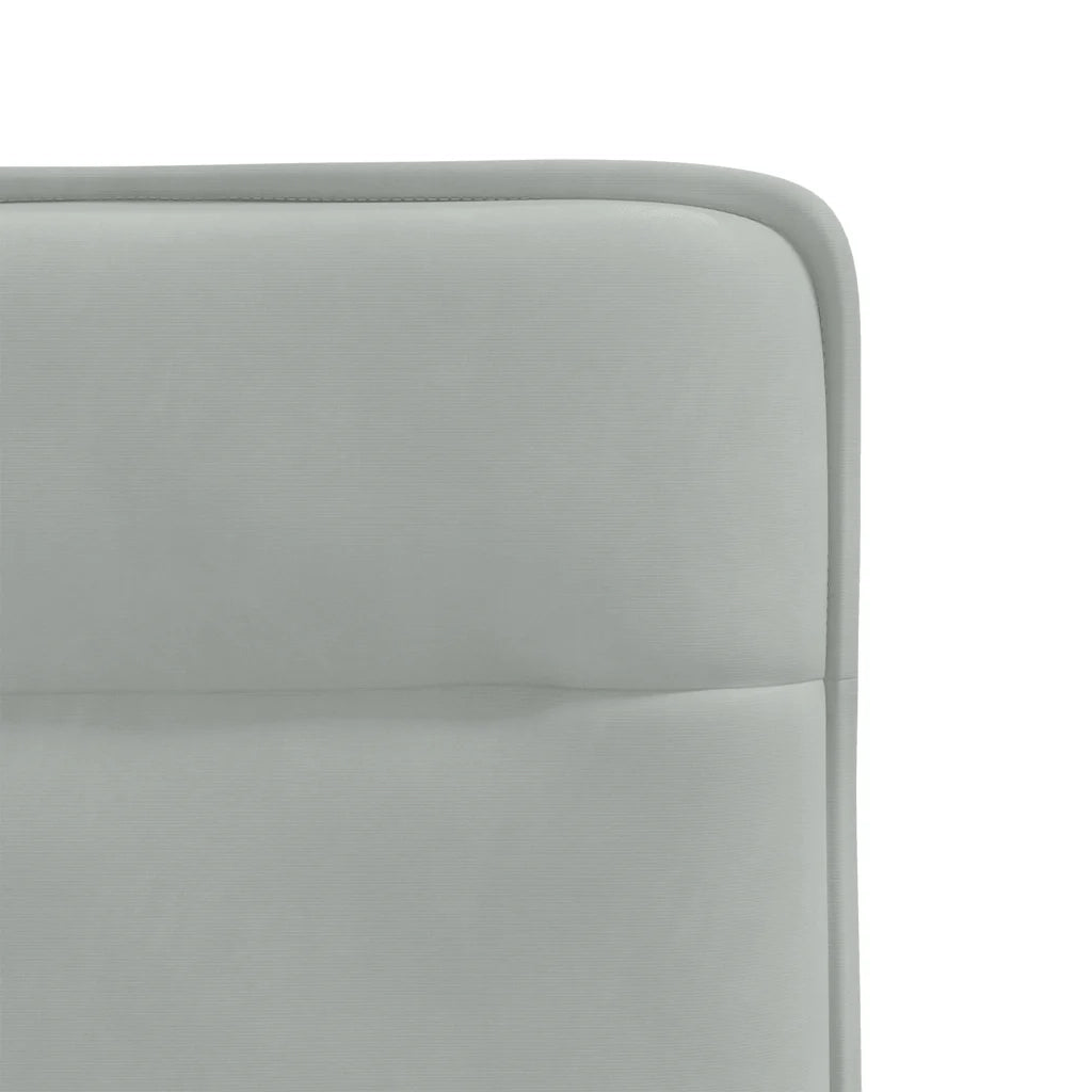 vidaXL Sedie da Pranzo 4 pz Grigio Chiaro in Velluto