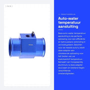 Adattatore per fluido di raffreddamento - Universale - Adegua 40mm - Blu - Adatto per la maggior parte delle auto
