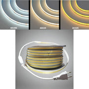 Trade Shop - Strisce Led Cob Gommata 220v 14w/m 1400lm/m Ip65 Bobina 50 Metri -