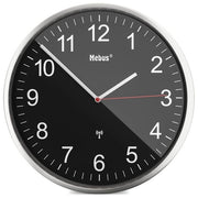 Mebus 19578 orologio da parete e da tavolo Orologio meccanico Rotondo Nero, Metallico