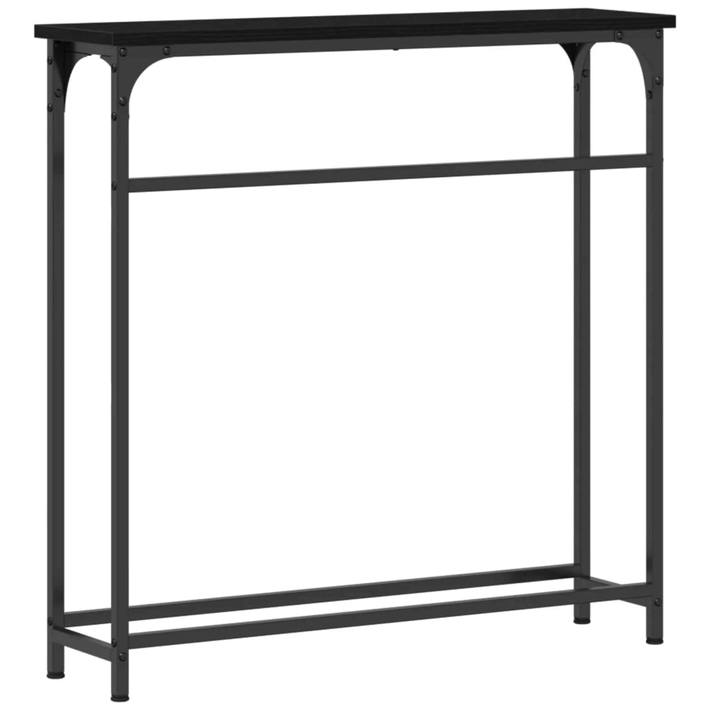 Tavolo consolle Rovere Nero 75 x 19,5 x 75 cm 863505