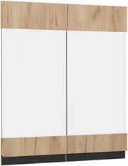 Frontale cucina R-Line, Quercia dorata, 59.2 x 59 cm frontale del mobile per pensile con vetro