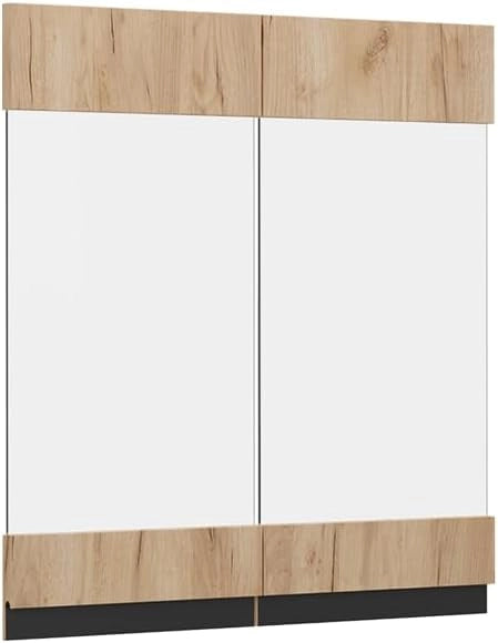 Frontale cucina R-Line, Quercia dorata, 59.2 x 59 cm frontale del mobile per pensile con vetro