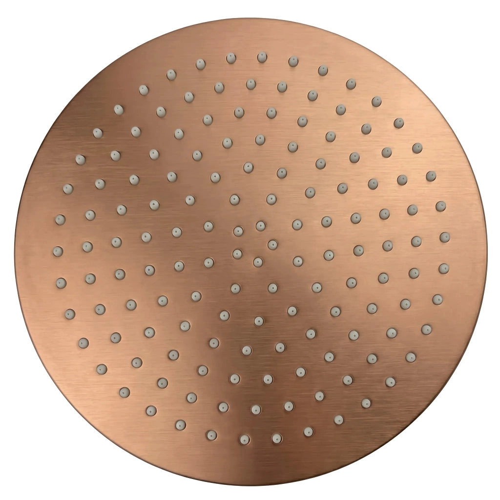 Soffione Doccia Rotondo Rea Js-p014brg 30cm Brush Copper
