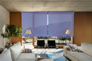 VIEWTEX Tenda a rullo Screen  10% Grado di apertura argento e azzurro 180 x 250 cm - Made in Europe - 5 anni di garanzia