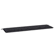 Cuscino per Panchina Tessuto Oxford Quadro Nero 150 x 50 x 3 cm 361180