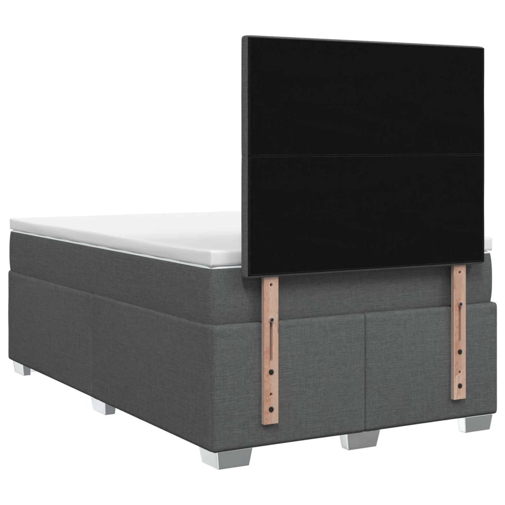 Letto box spring con materasso Grigio Scuro 120 x 190 cm 3454825