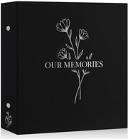 Album fotografico 10x15 cm - Adatto per 600 foto - Ospita inserti - Copertina in lino lussuoso - Impermeabile e inerte all'acido - Progetto di stile con inserto argentato - Libro fotografico