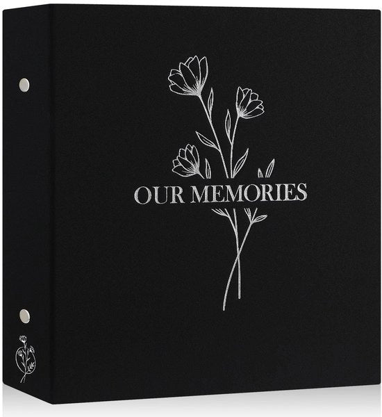 Album fotografico 10x15 cm - Adatto per 600 foto - Ospita inserti - Copertina in lino lussuoso - Impermeabile e inerte all'acido - Progetto di stile con inserto argentato - Libro fotografico