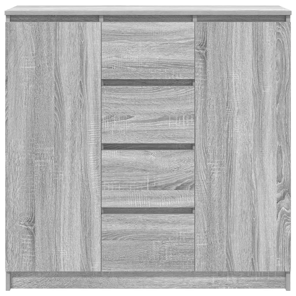 Credenza con Cassetti-Buffet-Armadio da cucina Grigio Sonoma 100,5x35x98,5 cm Truciolato