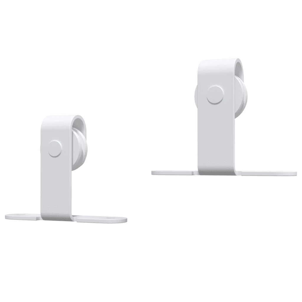 Mini Kit Porta Scorrevole in Acciaio al Carbonio Bianco 183 cm cod mxl 74053