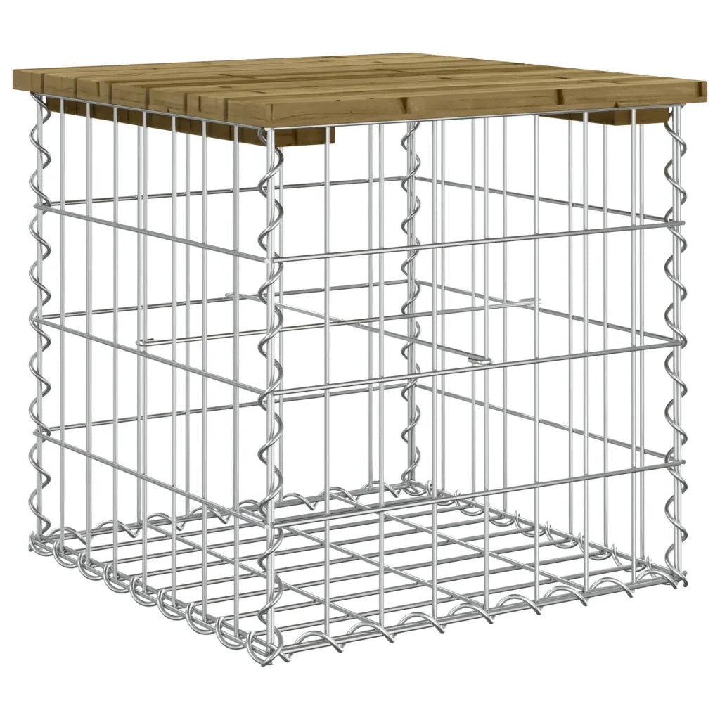 Panchina da Giardino | Panca da Giardino Design Gabbione 43x44x42 cm Pino Impregnato