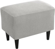 Hoes con disegno a jacquard a motivi ottomani - Cappotto per poltrona con piedi elastici - Rimovibile e lavabile - Grigio chiaro - Per soggiorno e camera da letto.