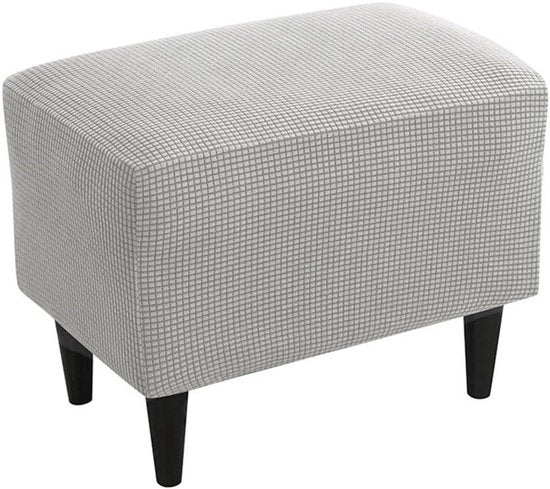 Hoes con disegno a jacquard a motivi ottomani - Cappotto per poltrona con piedi elastici - Rimovibile e lavabile - Grigio chiaro - Per soggiorno e camera da letto.