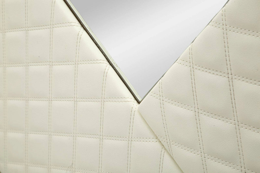 Specchio Bozzole, Specchiera, Articolo d'arredo a muro, Decorazione con specchio, 80x3 h80 cm, Bianco e Oro