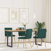 Sedie da Pranzo 4 pz in Tessuto Verde Scuro 3315360