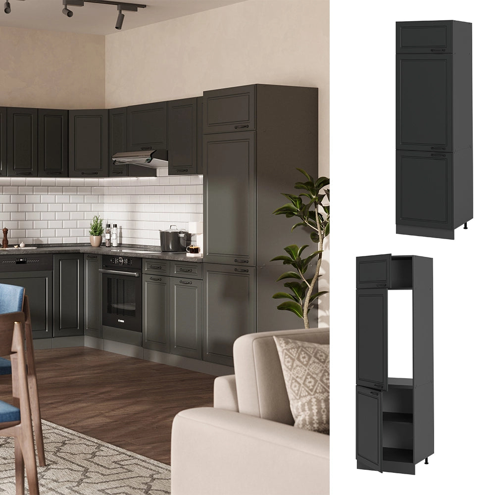 Vicco Armadio frigorifero Antracite casa di campagna 60 cm