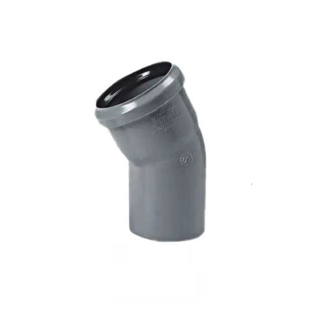 Curva 30° diam. 40 mm per tubo scarichi domestici 2 pezzi