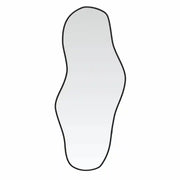 Specchio da Parete-Specchio a muro Nero 100x45 cm