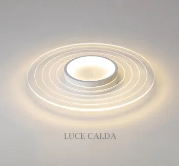 Plafoniera da soffitto lampadario a led lineamenti geometrici 38w 3040lumen luce calda