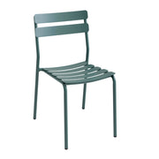 Sedia da giardino in alluminio verde scuro
