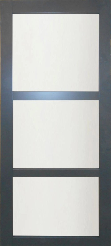 Porta scorrevole rivestita in grigio chiaro 'Blakeria' larghezza 73 + binario in alluminio