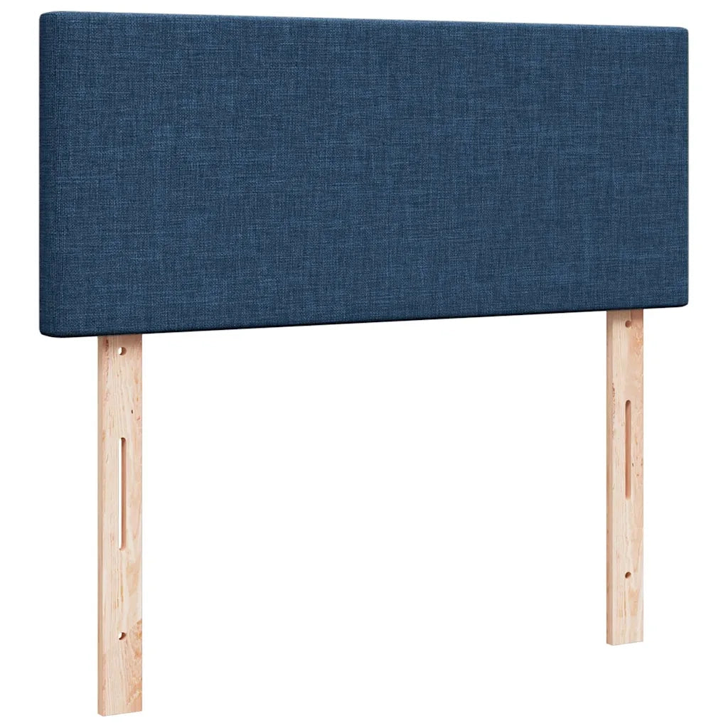 Pouf Letto con Materasso e LED Blu 120x200 cm in Tessuto 3312221