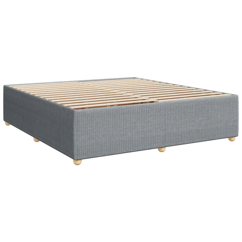 Letto box spring con materasso Grigio Chiaro 200 x 200 cm 3454480
