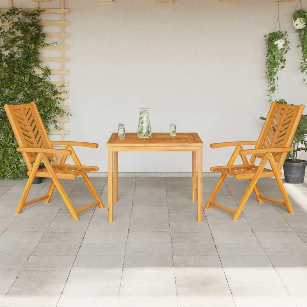Set da Pranzo per Giardino 3 pcs Marrone 3154121