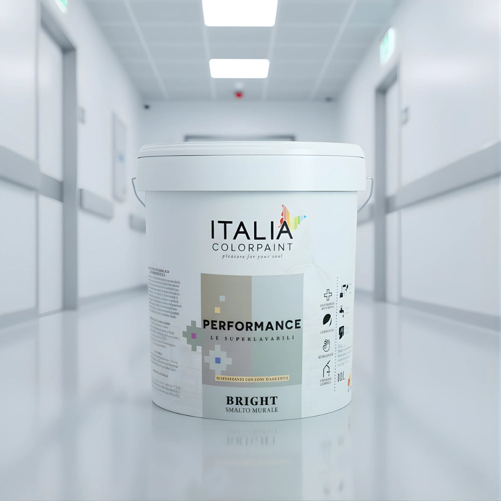 Performance bright smalto murale ecologico all acqua *** formato 10 lt, finitura lucida, confezione 1