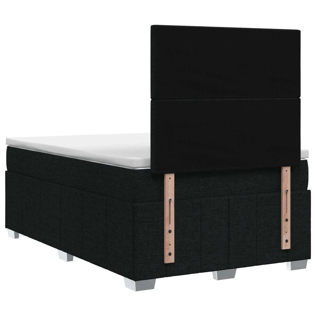 Letto box spring con materasso Nero 120 x 190 cm Tessuto 3454094