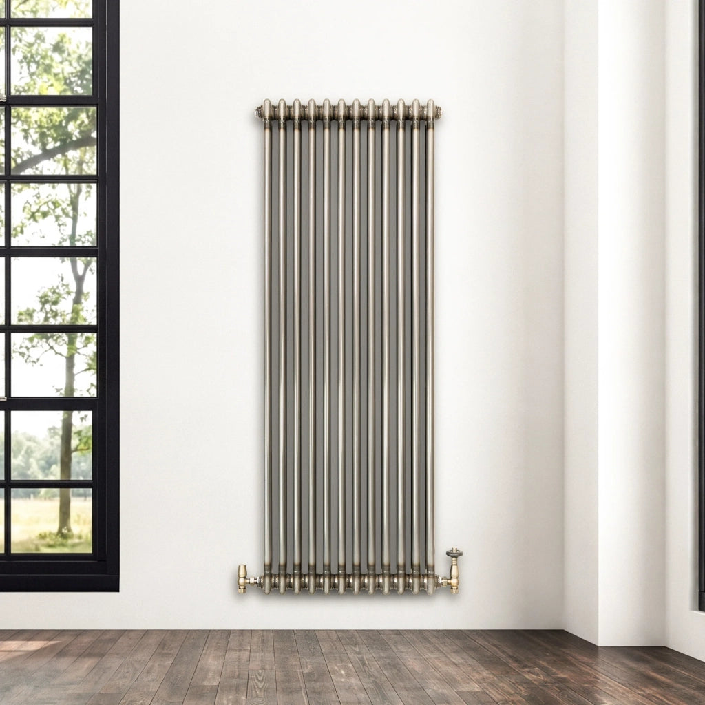 Radiatore 2 Colonne Verticale Metallo Grezzo 1500x560 mm