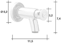 Rubinetto Temporizzato per Fontana da Giardino in Ottone Morelli Tempo