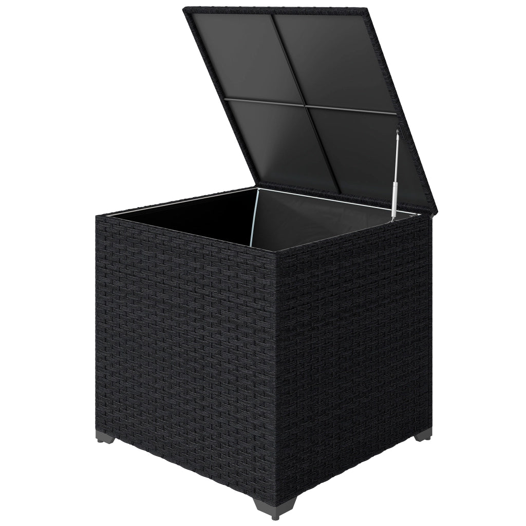 Coffre da giardino in resina ¨C zephmum ¨C 72x72x70cm nero
