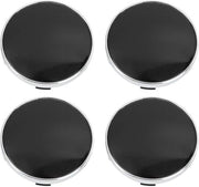 Set di 4 manubri, diametro 60 mm, 5 clip - base nera