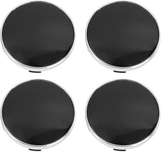 Set di 4 manubri, diametro 60 mm, 5 clip - base nera