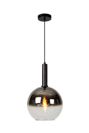 Lampada a sospensione sfera vetro fumé 30cm E27 Lucide