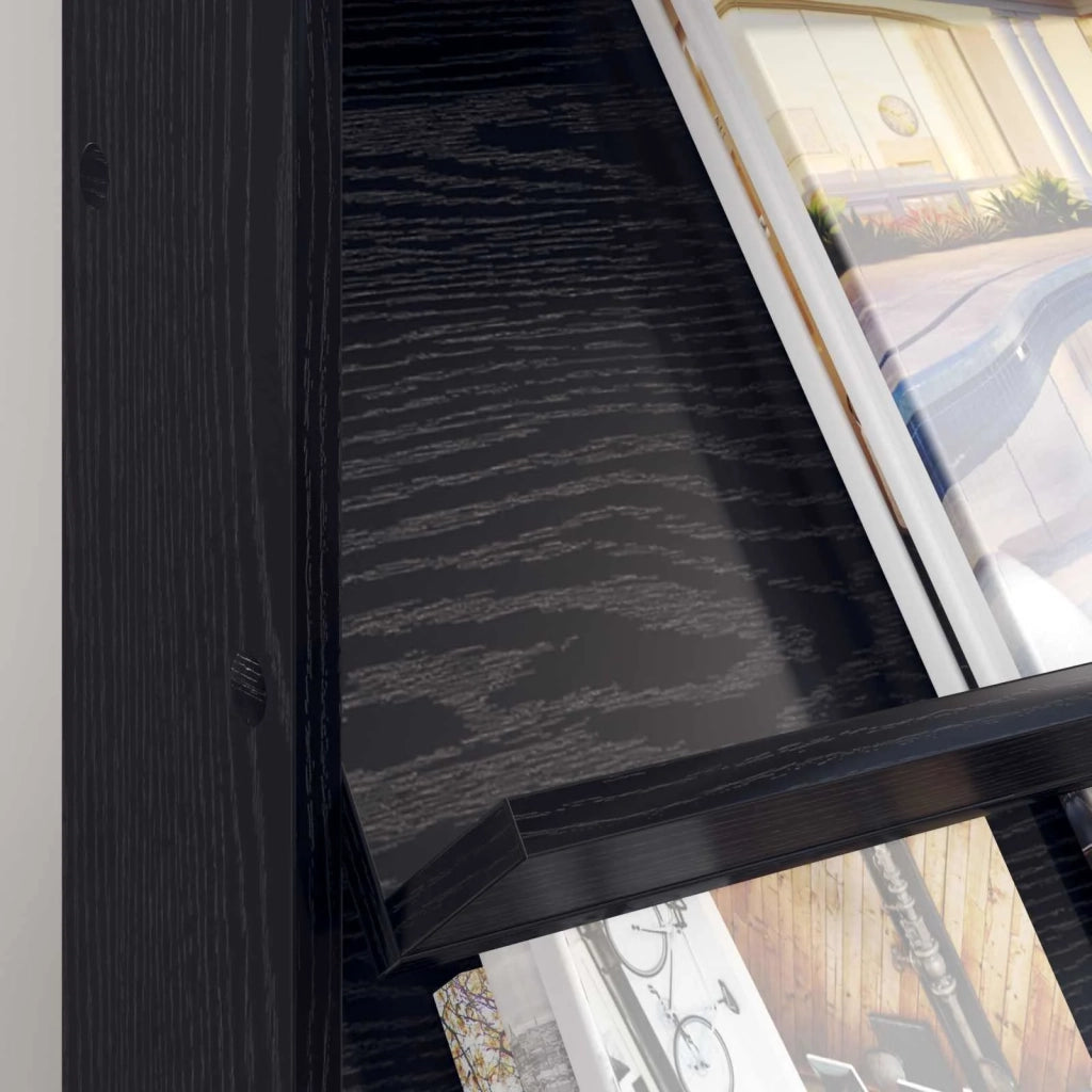 Scaffale per riviste Rovere Nero 70 x 41 x 96 cm CFW1032475