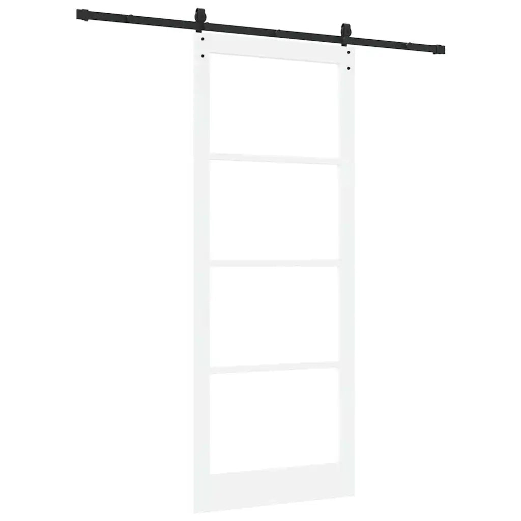 Porta Scorrevole ORKDAL Bianco 93 x 232 cm Legno e metallo 3332488