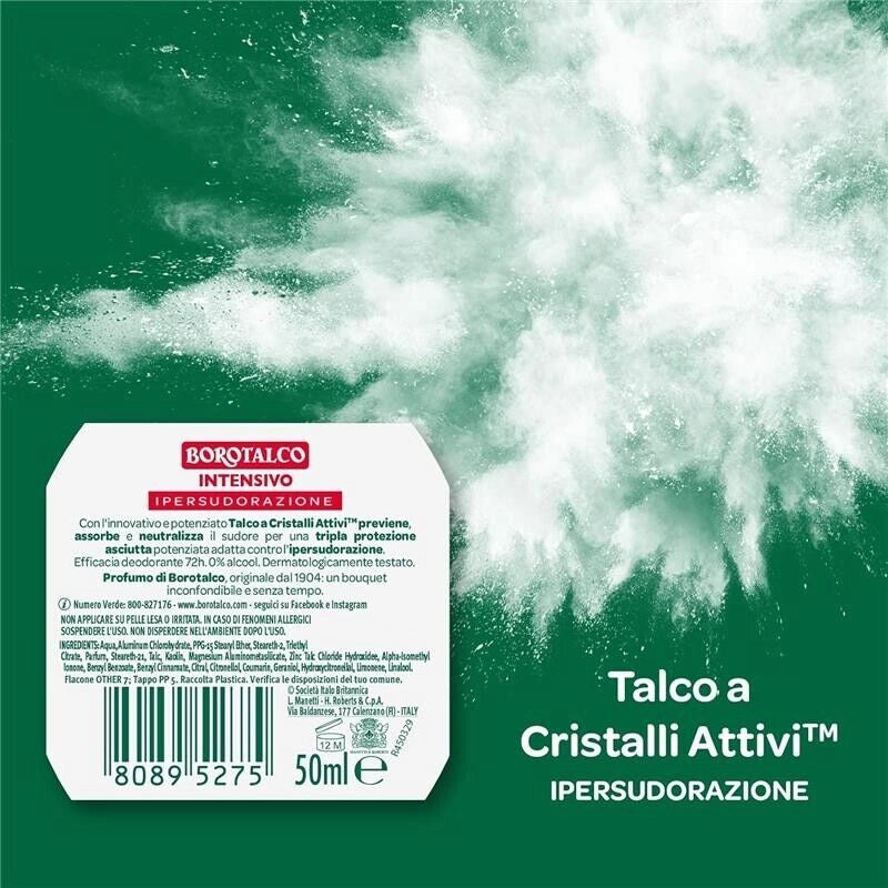 BOROTALCO ROLL-ON SET 4 PZ 50 ML L'UNO FORMULA SENZA ALCOOL EFFICACIA FRESCA 48H INTENSIVO