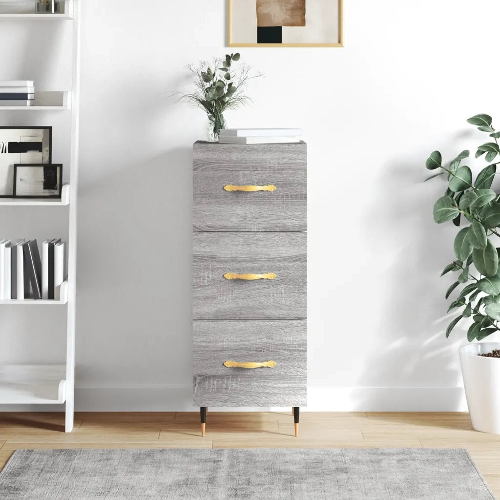 Credenza-Buffet-Armadio da cucina Grigio Sonoma 34,5x34x90 cm in Legno Multistrato 812269