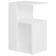 Tavolino da salotto | Tavolino da caff¨¨ | Tavolino da Soggiorno Bianco 36x30x56 cm in Legno Multistrato