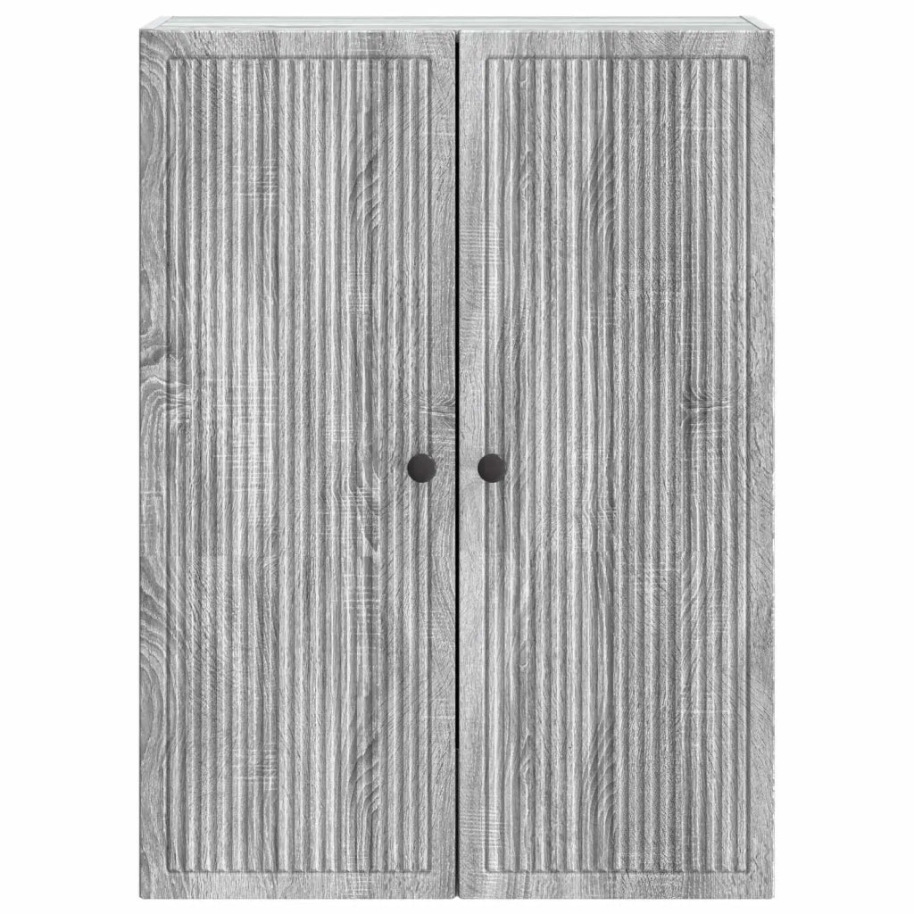 Mobiletto a muro Sonoma grigio 66 x 34,5 x 90 cm