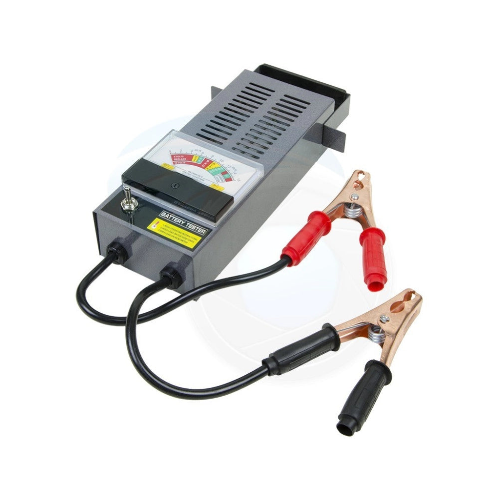 Trade Shop - Tester Portatile Per Controllo Batteria Auto Moto Da 100 Amp A 6v E 12v Con Cavi -