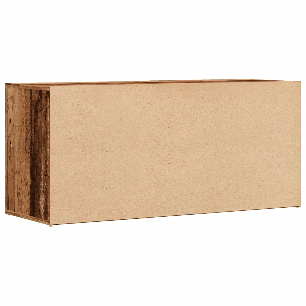 Scarpiera Legno Vecchio 100x35x45 cm in Truciolato 857089