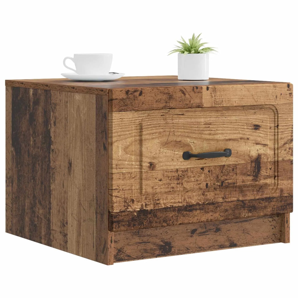 Tavolino da salotto con cassetto Legno antico 49 x 50 x 37 cm