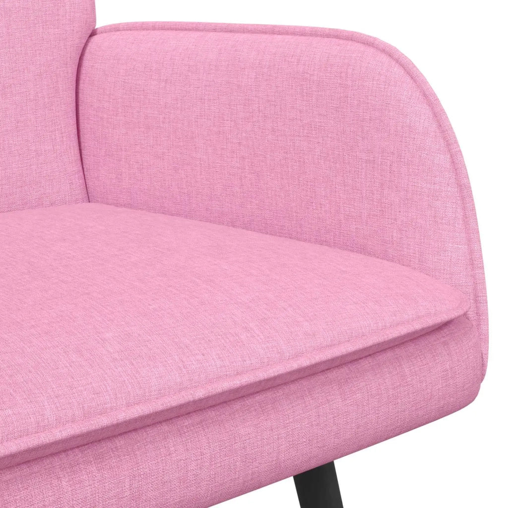 Divano a 2 Posti Rosa 115 x 61 x 87 cm Tessuto