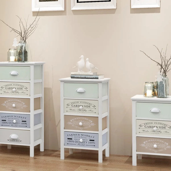 Mobile in Stile Francese con 4 Cassetti in Legno 242877