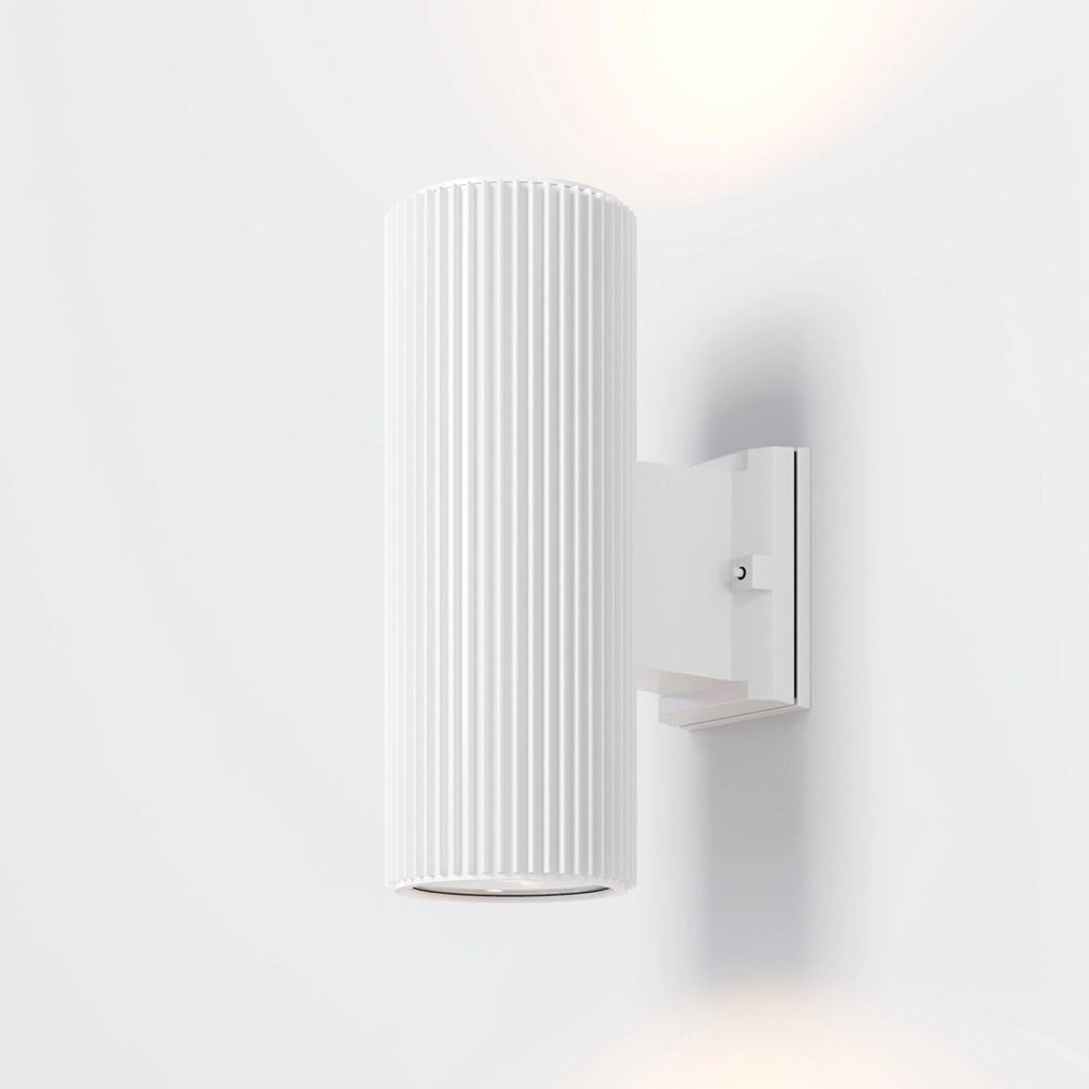 Lampada Da Parete Moderna Da Esterno Metallo Bianco Luce2E27 60W Ip54