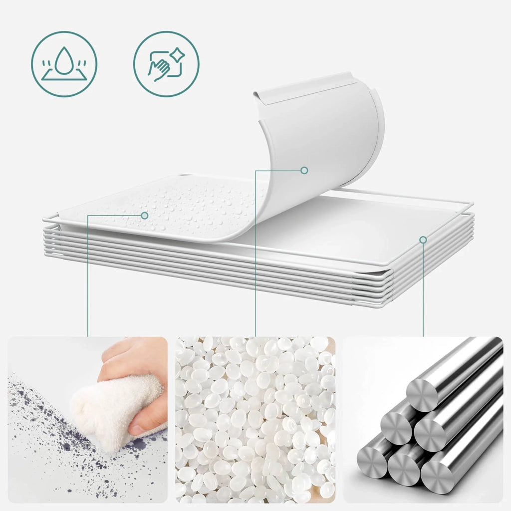 Mobile contenitore per bambini con 16 cubi modulari armadio con ante ripiani in plastica per giocattoli vestiti scarpe cartelle scolastiche 123 x 31 x 123 cm bianco 12_0006519